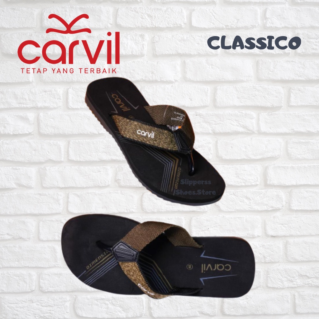 CARVIL LOGAN/sandal carvil jepit/sandal carvil keren/sandal original/sandal kasual/sandal pria/sandal wanita/sie 38-44