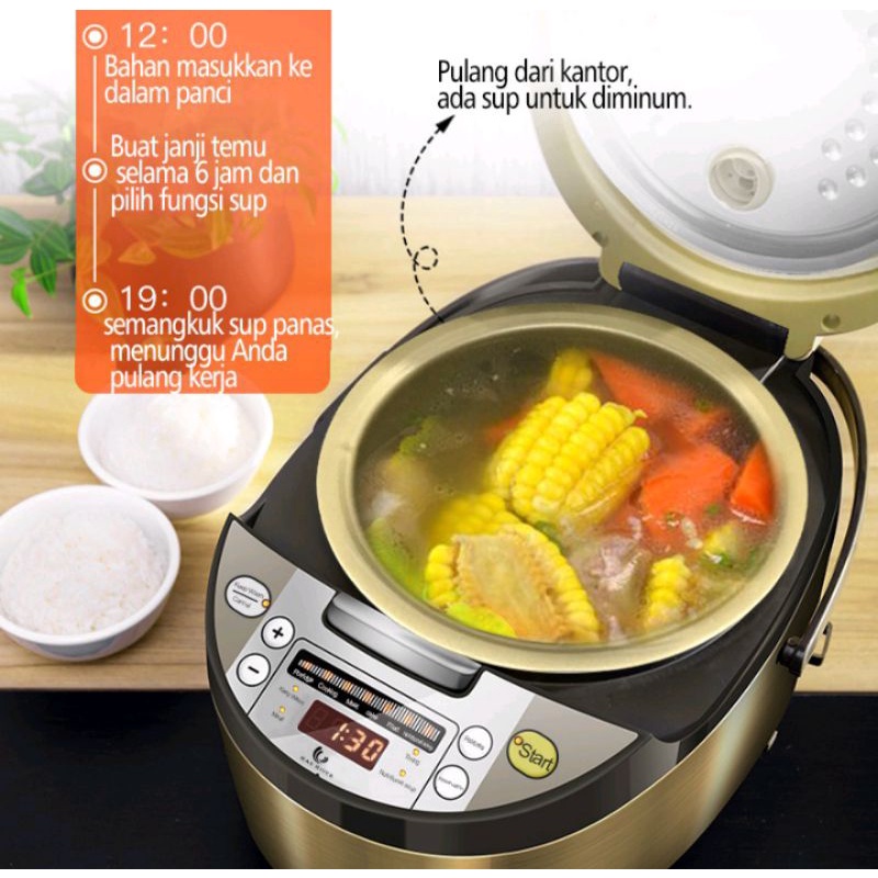 **SMART MULTIFUNGSI//RICE COOKER 2L// PENANAK NASI DIGITAL