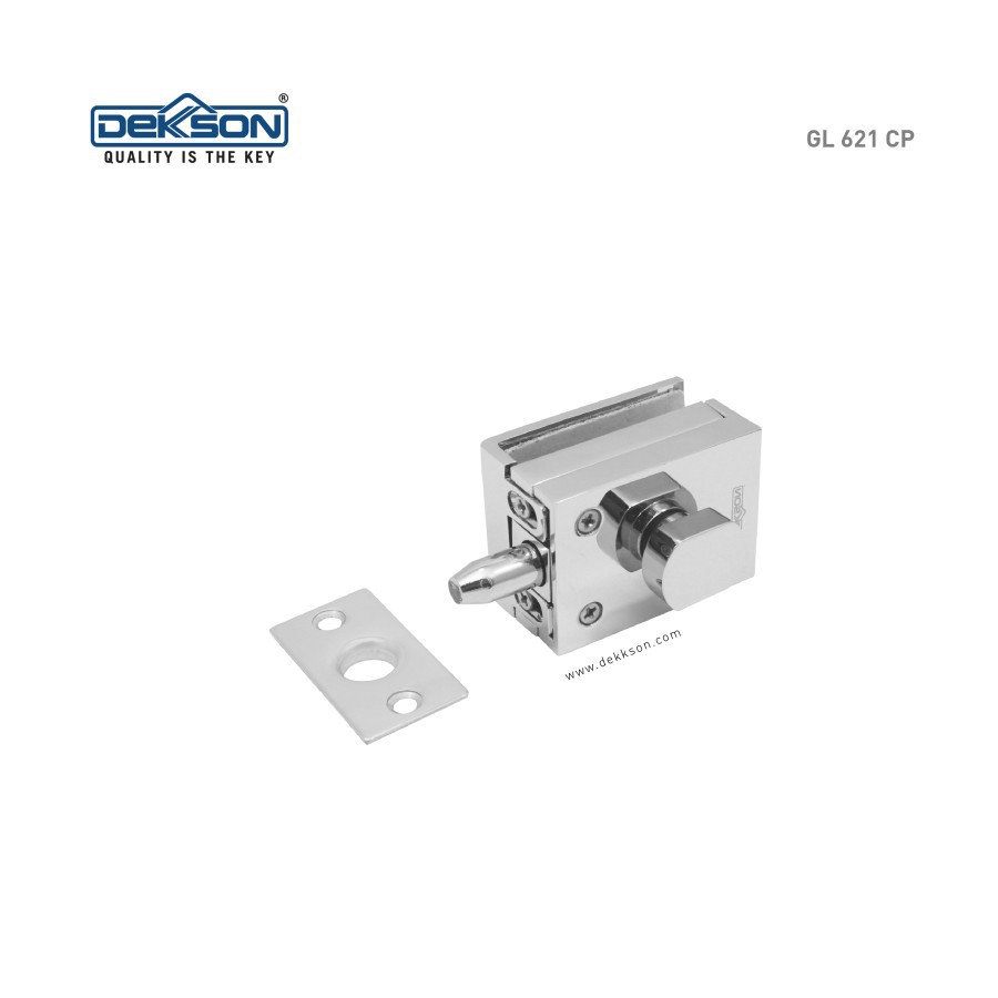 GLASS LOCK DEKKSON GL 621 CP Shower Glass To Wall Door Lock Grendel