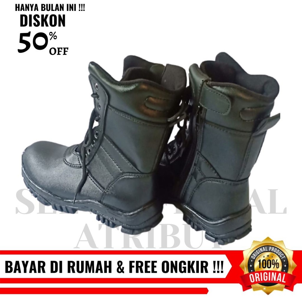 SEPATU PDL TNI AD POLRI SATPAM SECURITY &amp; BANSER MURAH BERKUALITAS - LB01