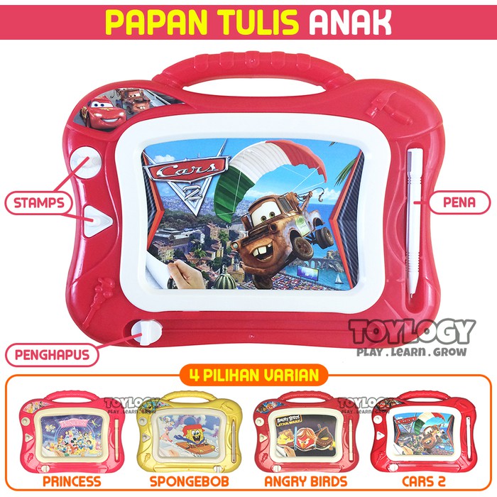 

BEST SELLERR ! Mainan Edukasi Anak Magnetic Drawing Board Pen Papan Tulis Karakter Muraahh
