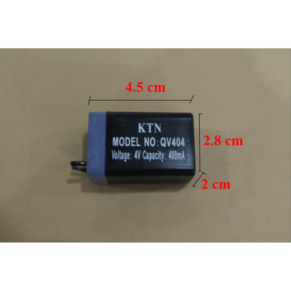 Promo Baterai 4.5cm(p)x2.8cm(l)x2cm(t) Senter Cas - Raket Cas dan Emergency Cas Led Murah