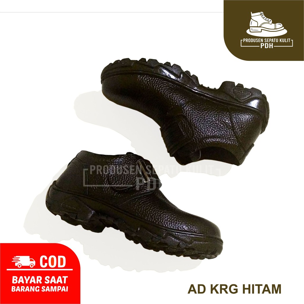 SEPATU SAFETY BOOTS PRIA ENGINER UJUNG BESI TERLARIS MURAH - ADKRG