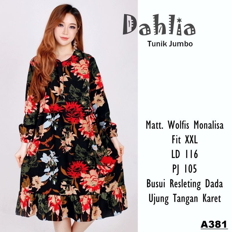 BISA COD TUNIK JUMBO  DAHLIA LD 120CM PJG1 105 CM XXL KK