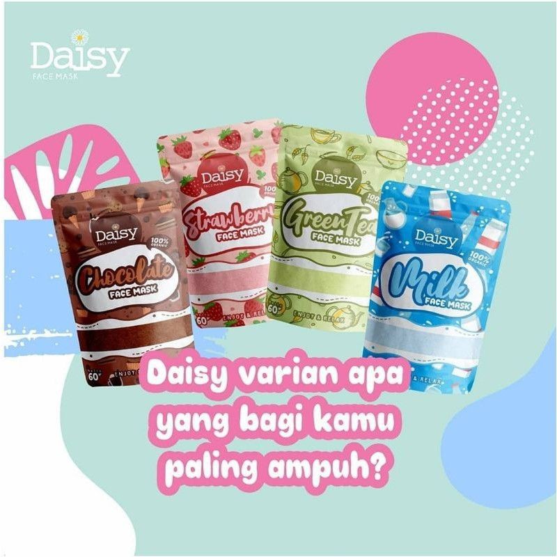 (BOSS) (60gr) Daisy Organic Face Mask Full Size / masker wajah 60gr