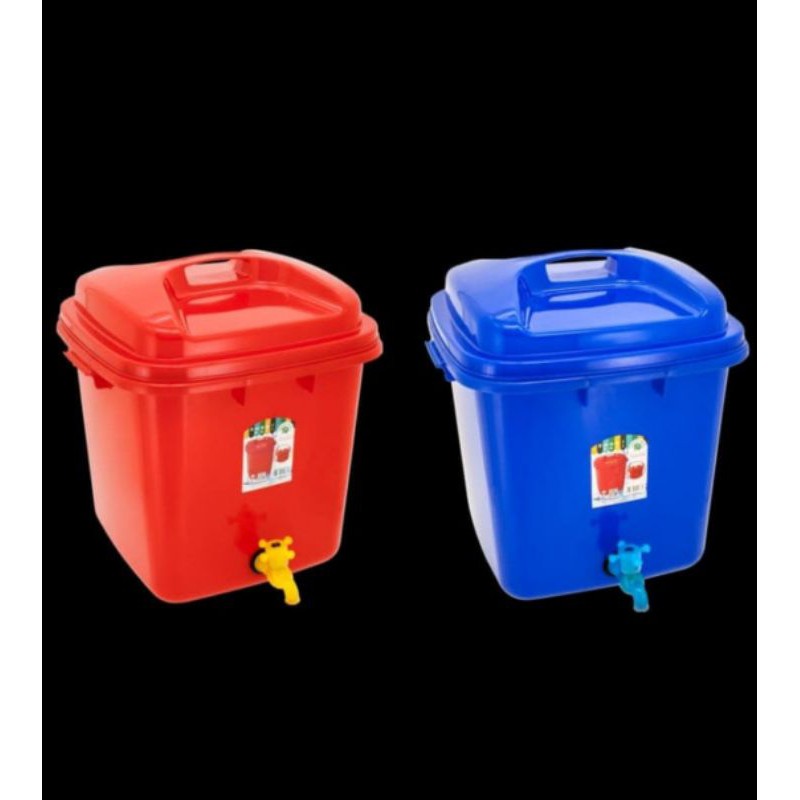 Ember Air + Kran 50 Liter Green Leaf 1048 KR / Bak Tempat Air Cuci Tangan Dengan Keran