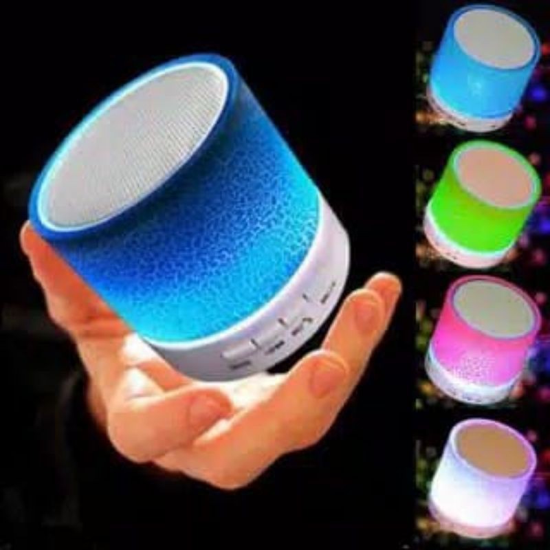 [PROMO] Speaker Bluetooth Lampu Retak Music Portable Mini Support mmc USB Flashdisk