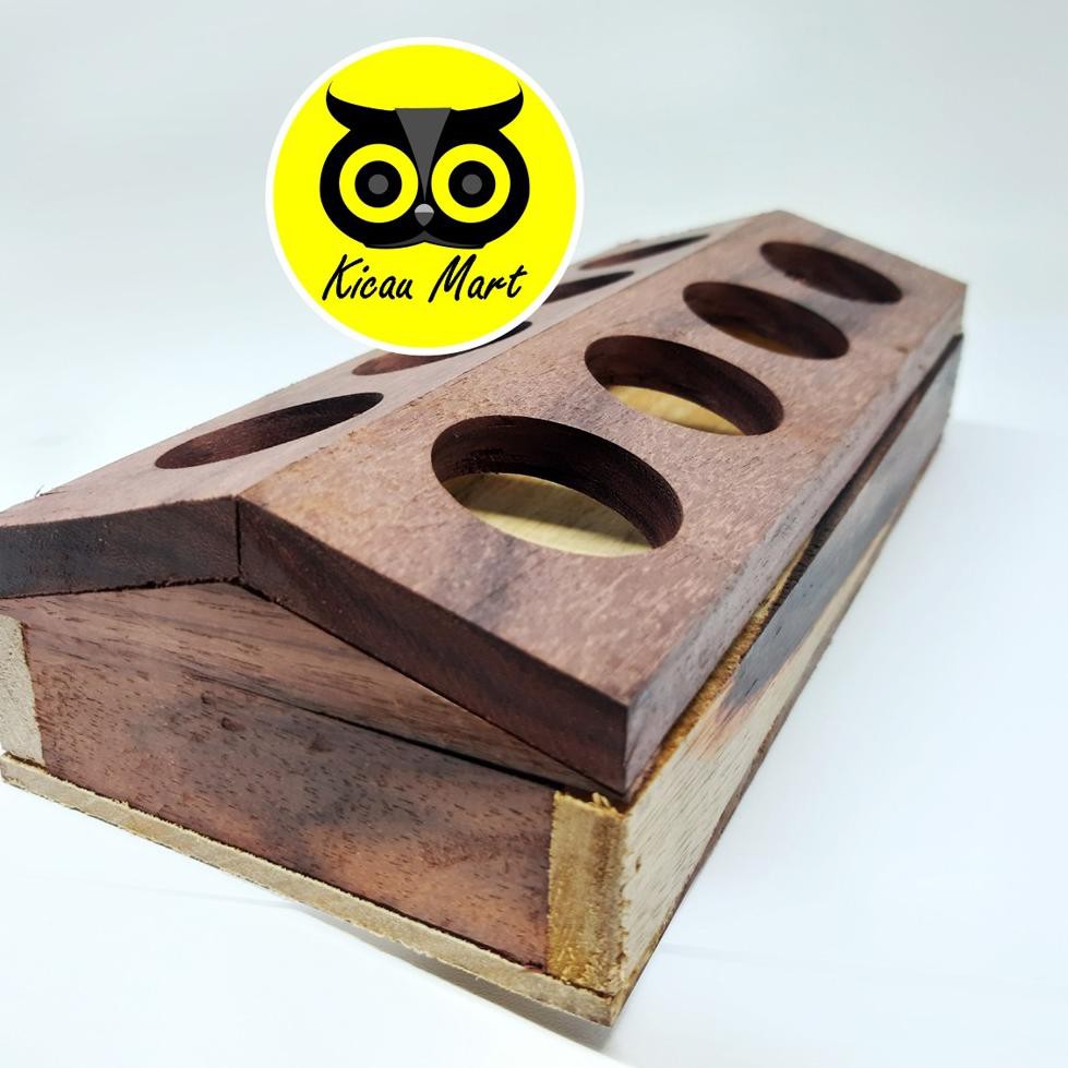 {SUS.31My21ᴶ} WADAH PAKAN KOLONI KOTAK KAYU TEMPAT MAKAN BURUNG LOVEBIRD TERNAK ANTI TUMPAH SANGKAR