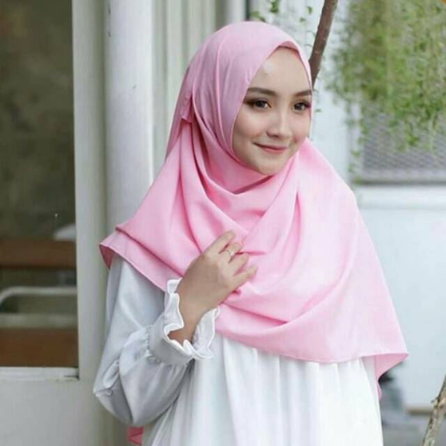 Hijab Promo Alisya Shawl Pashmina Diamond Signature / part 1 / Khayr Scarf-baby pink