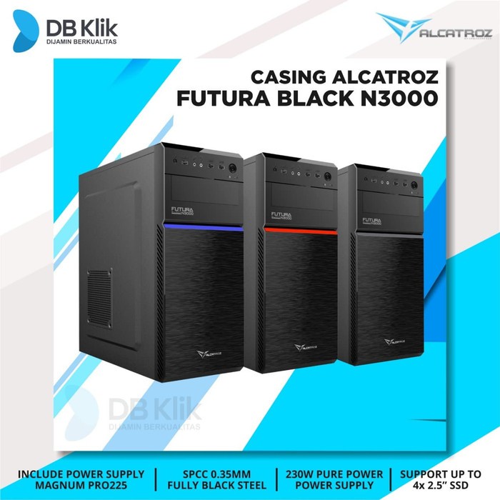 Casing Alcatroz Futura Black- N3000