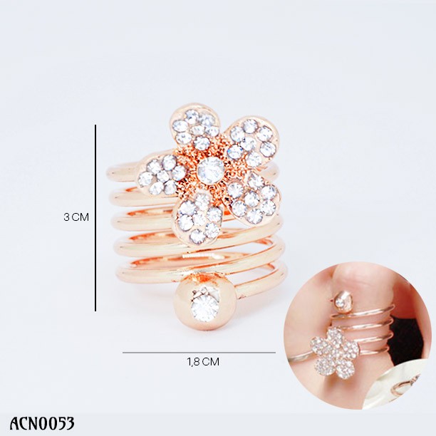 Cincin Korea fashion ulir full zircon (ACN0053) by Me Time