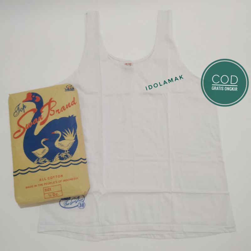 No 42 Kutang Singlet Pria | Baju Kaos Dalam Dewasa Jumbo Swan