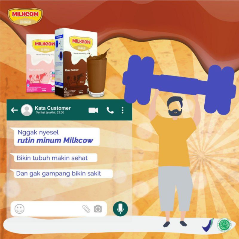 

MILKCOW SUSU GEMUK AMPUH 100%