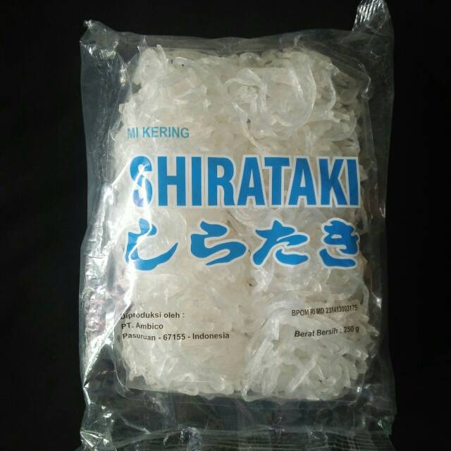 

Shirataki mie kering isi 10