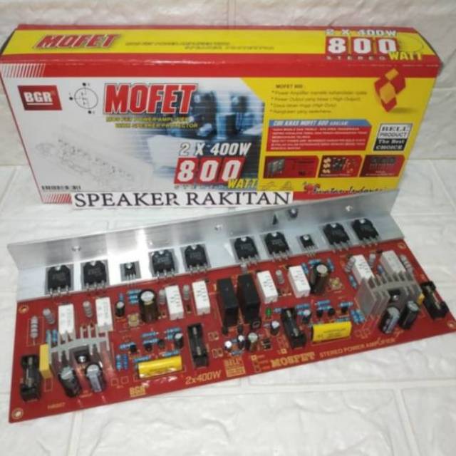 Kit Power Amplifier Stereo MOFET 2x400Watt / Power Mofet 800W