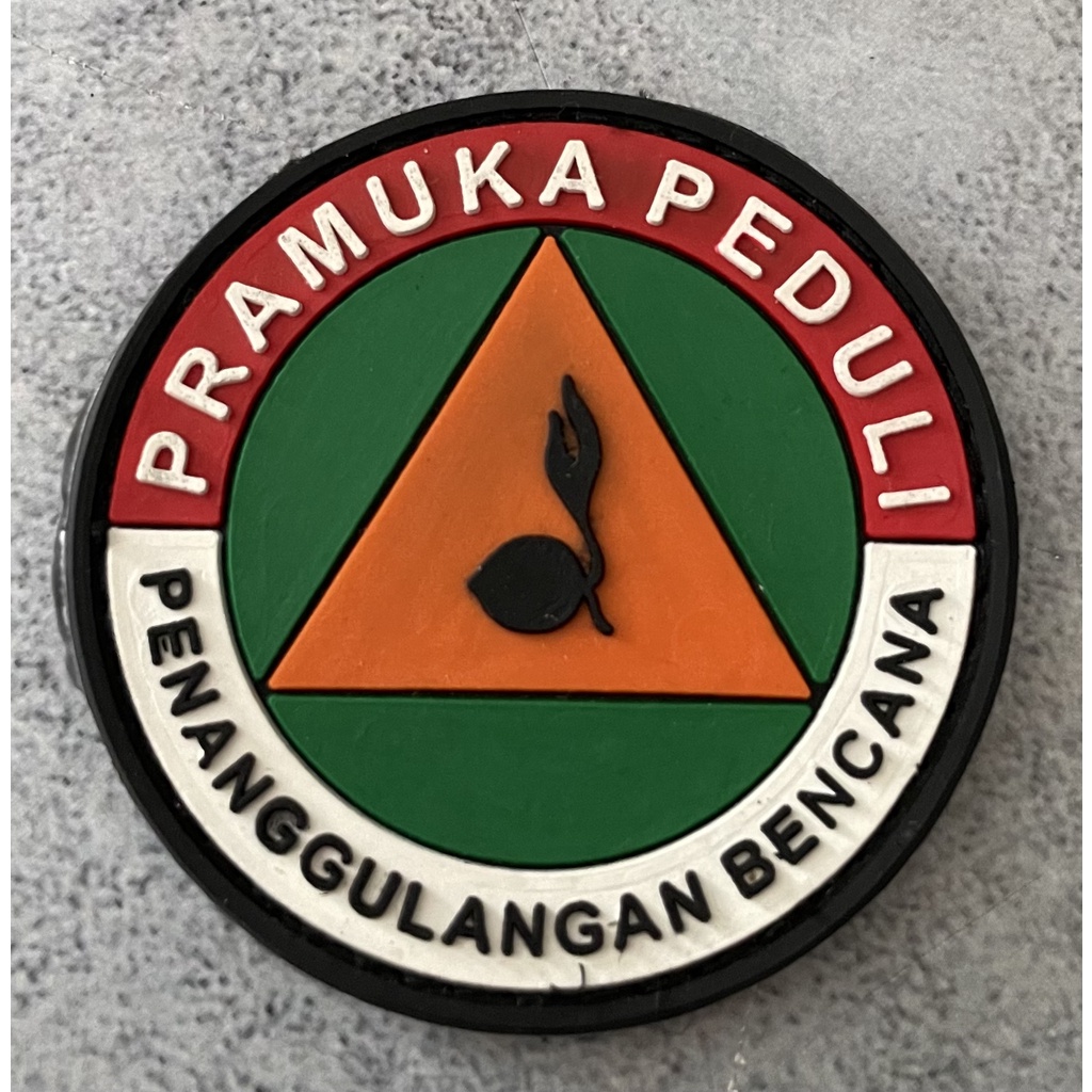 Patch Pramuka (Bulat) - Patch Velcro Pramuka Indonesia - Prepetan