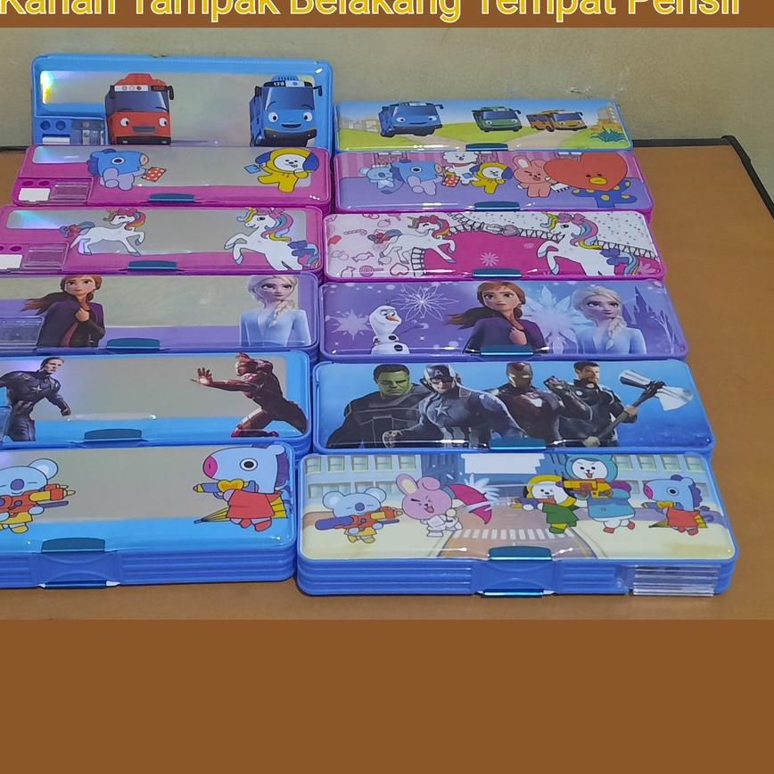 

[COD] Tempat/Kotak Pensil Serutan 2 Lubang Gambar Depan Belakang Berbeda (2 Varian Gambar) xu 0094