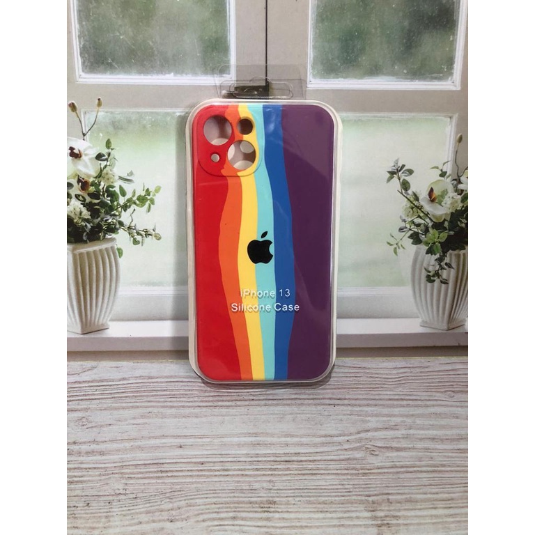 CASE IPHONE 13 SILIKON CASE NEW RAINBOW COVER IPHONE 13