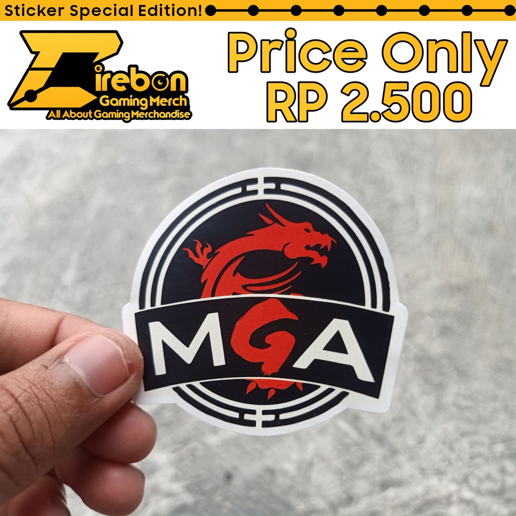 

Sticker Stiker MGA MSi Gaming Arena Indonesia