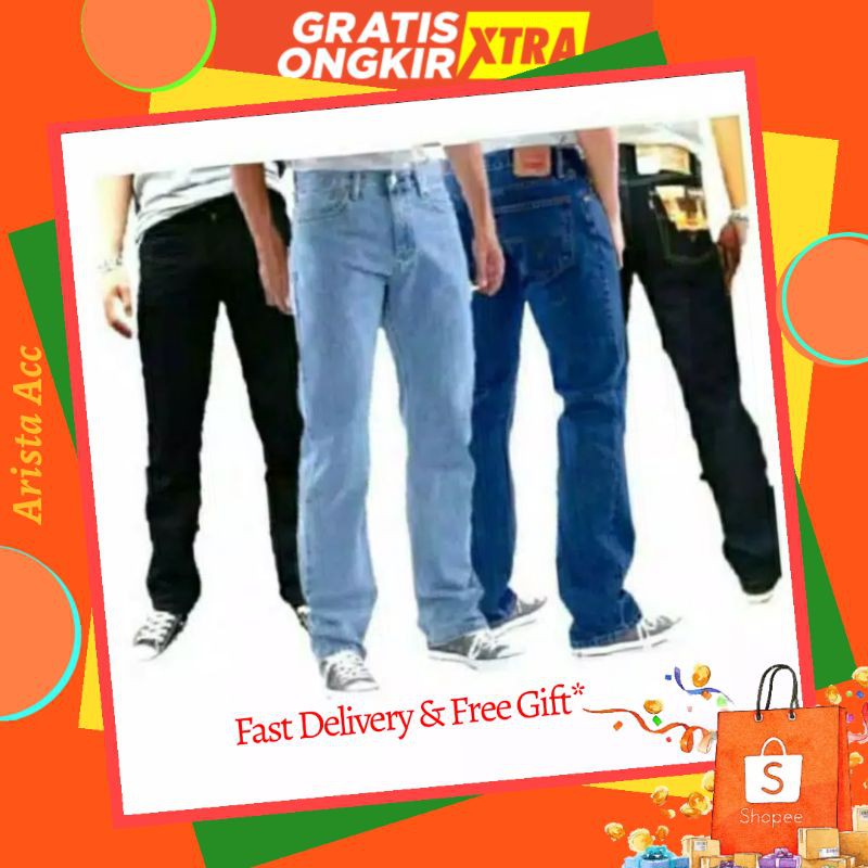 Celana Panjang Pria Jeans Standar murah / celanajeans / celanapanjang jeans Casual