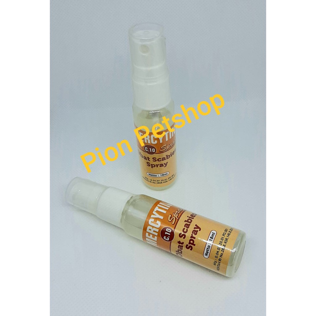 MERCYTIN SPRAY 18 ml  Untuk Scabies  Anjing dan Kucing