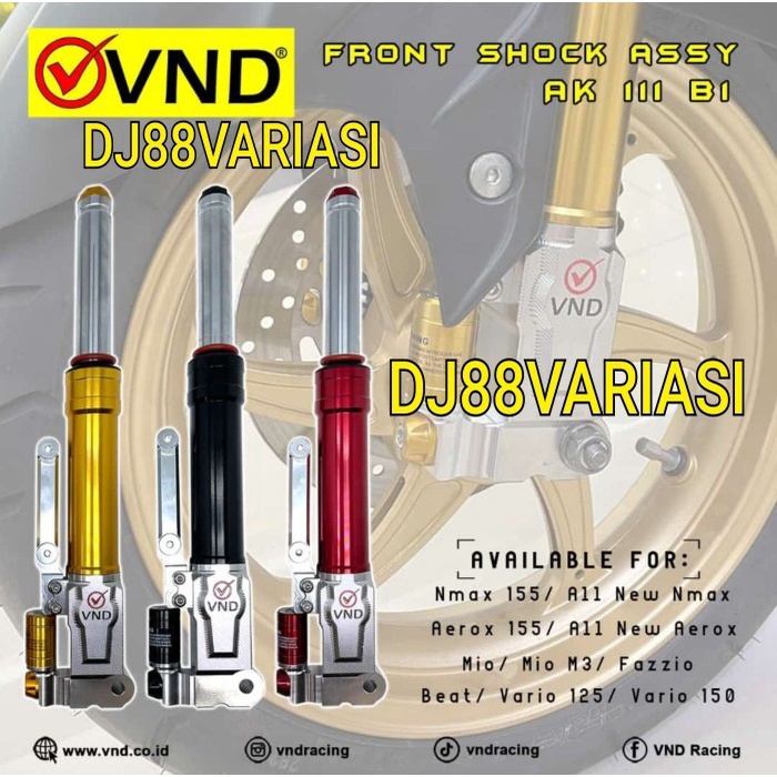 Shock depan NMAX AEROX VND tabung sok depan NMAX AEROX155