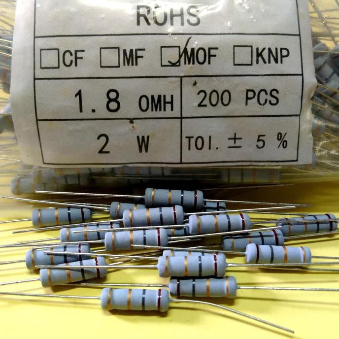 Resistor 2W 1,8Ohm Smartmm01 - (Untuk 50 Pcs) Juara