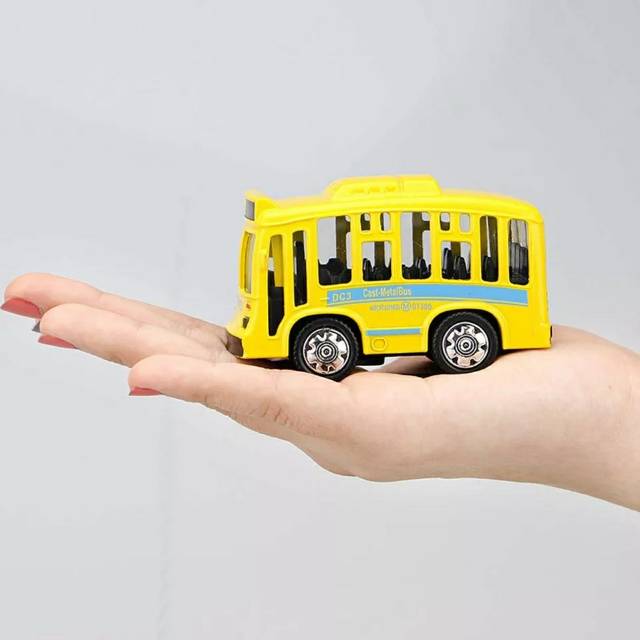 Diecast bus metal lucu