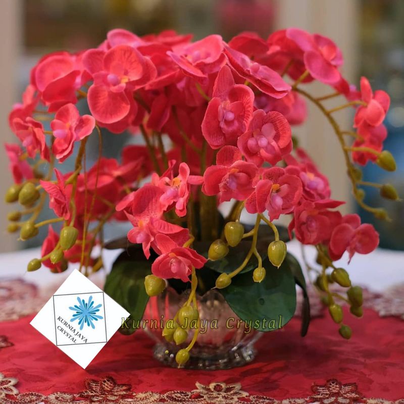 Rangkaian Bunga Anggrek Import Artificial