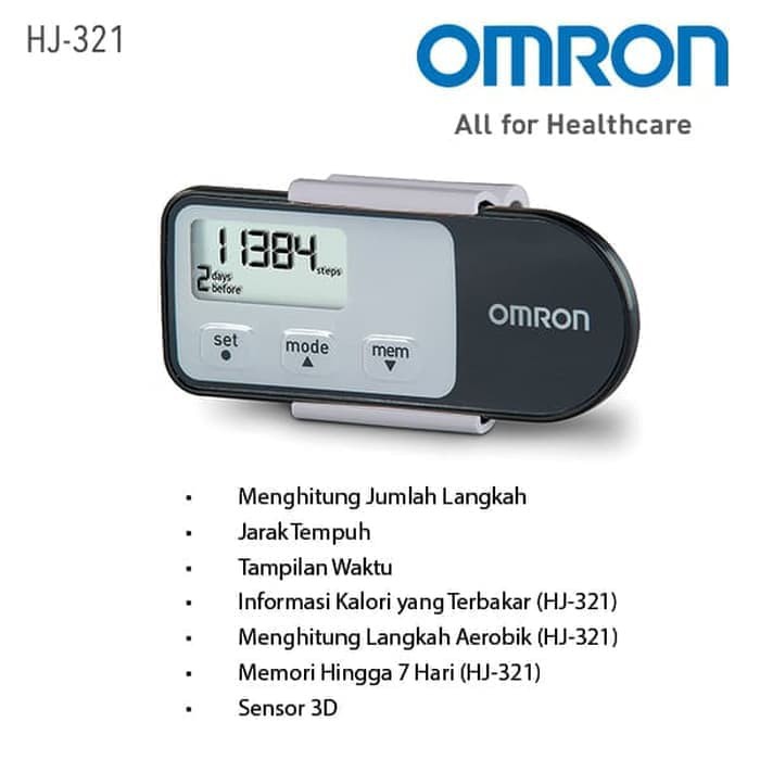 Omron HJ-321 Pedometer Digital Walking Style Step Counter HJ321