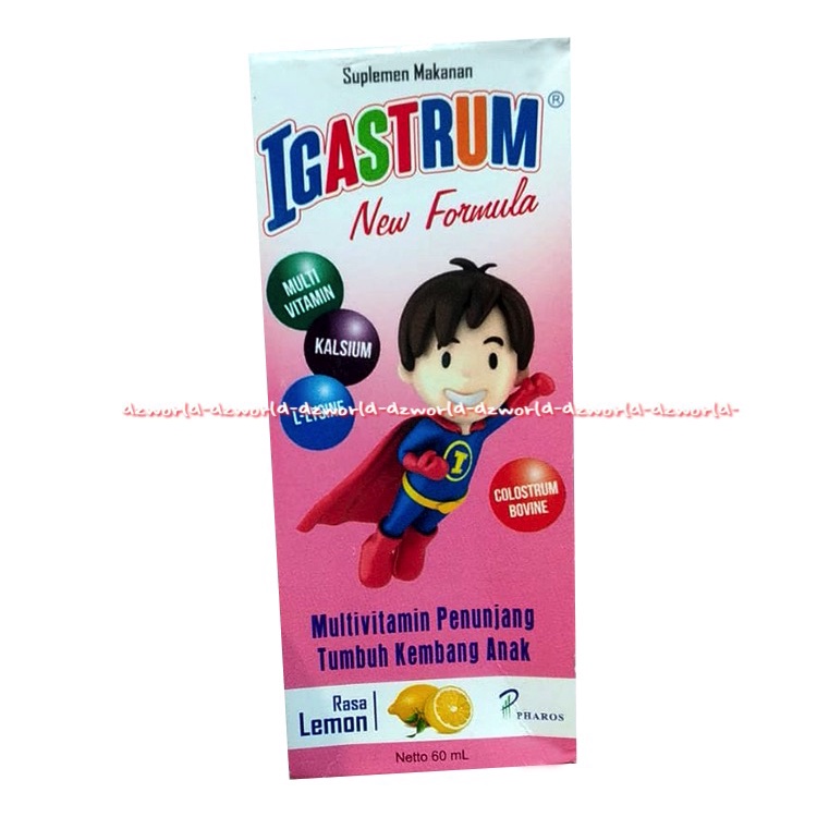 Igastrum New Formula Multifitamin Penunjang Tumbuh Kembang Anak 60 Ml Rasa Lemon iga Strum