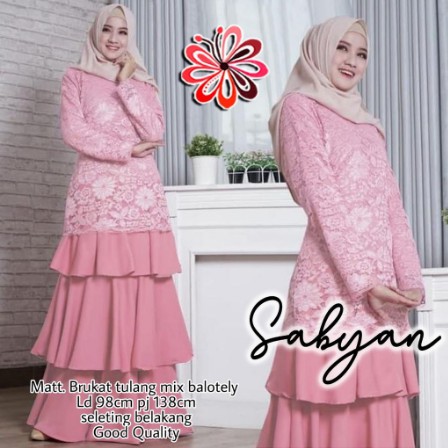 Gamis belle brokat baju muslim wanita remaja terbaru cantik murah agrabutik mx bel mt
