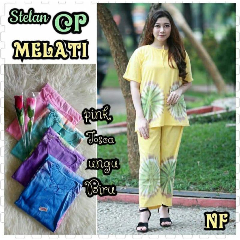 Piyama Tiedye Jumbo Ld 120 cm Bahan Kaos Combed