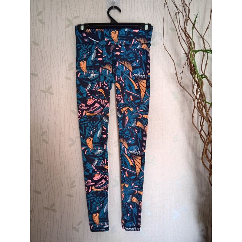 One Set Yoga/Legging Anko Corak/Legging dan Bra Sport Anko