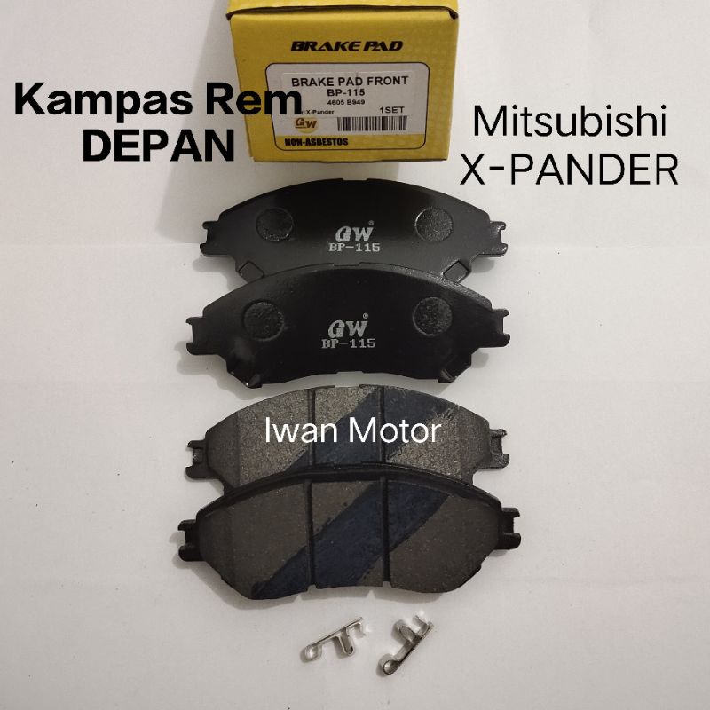 Kampas Rem DEPAN Mitsubishi X-Pander / All New LIVINA / All New RUSH - TERIOS