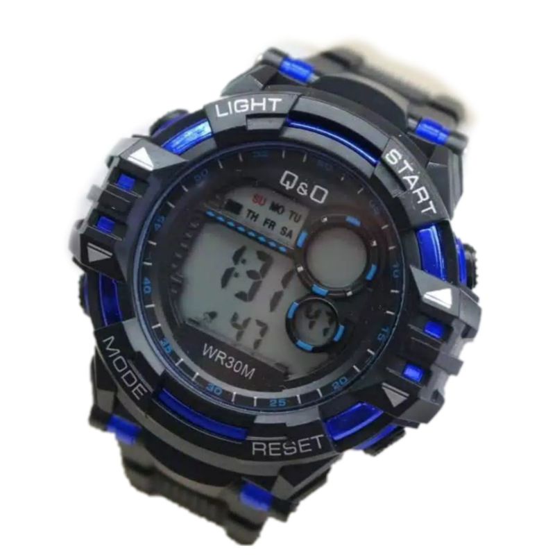 Terima Cod)Jam Tangan Pria Fashion QO Sport Water Strap Rubber(Dikirim Dari Jakarta)