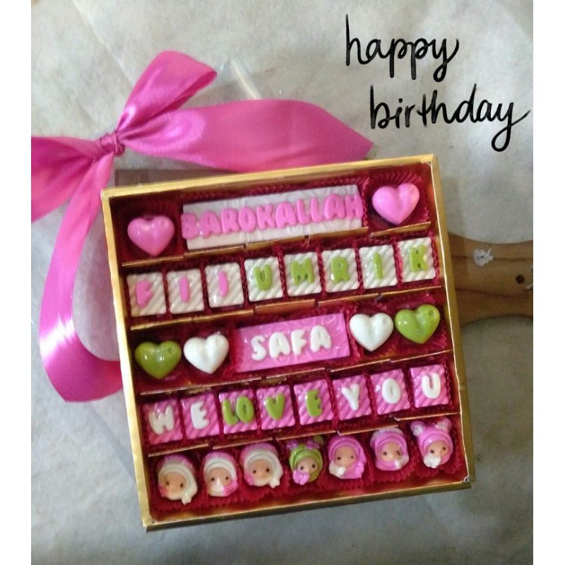 

Mozza Choco Coklat ucapan 25 sekat full