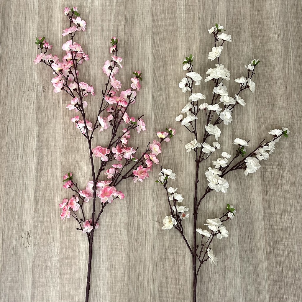 Bunga Artificial Sakura Cherry Blossom Premium Import Imlek
