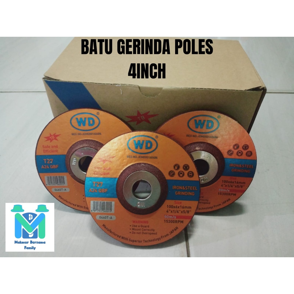 BATU GURINDA POLES WD 4X6 / BATU GERINDA POLES WD 4" / WD 4X6 BATU POLES BESI