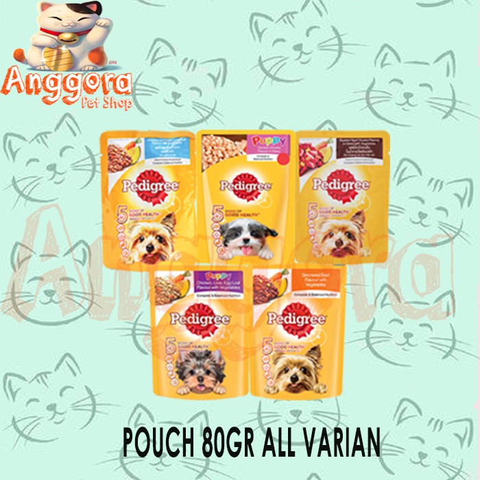 Makanan Anjing murah Pedigree pouch 80gr ALL VARIAN