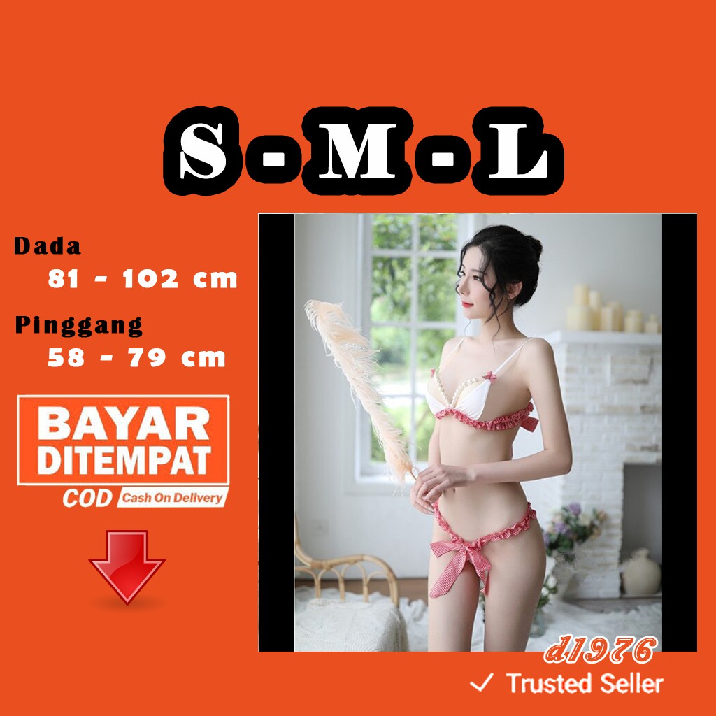 d1976 Teddies Open Bra Set Renda Seksi Wanita Braset + Gstring Sexy G062