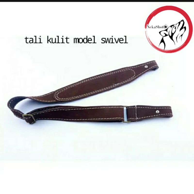 Tali kulit jerat - tali sandang - tali pcp - tali uklik - tali senafan - tali sandang swivel