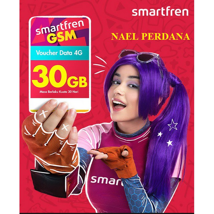 VOUCHER SMARTFREN 30GB (15GB 24jam + 15 GB malam)