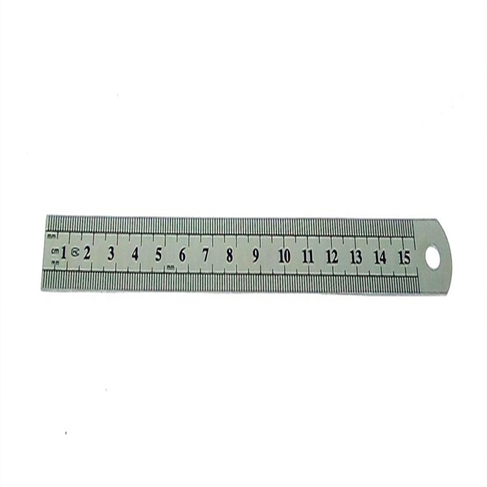 1 Pcs Penggaris Besi 15 Cm &amp; 30 CM Mistar 15 cm / Mistar 30cm Ruler Penggaris Pelengkapan Sekolah Anak