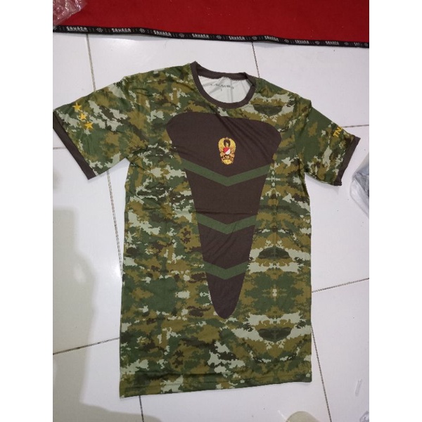 kaos KASAD motif Kostrad jatah TNI AD