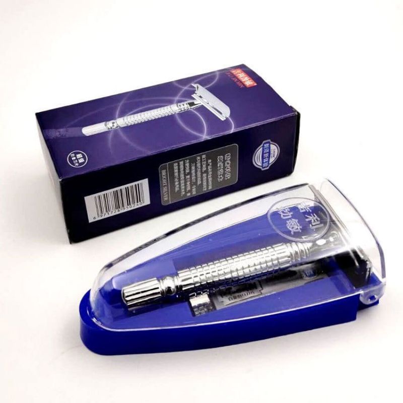 Safety Razor Klasik Alat Cukur Jenggot & Kumis manual Gagang besi Original