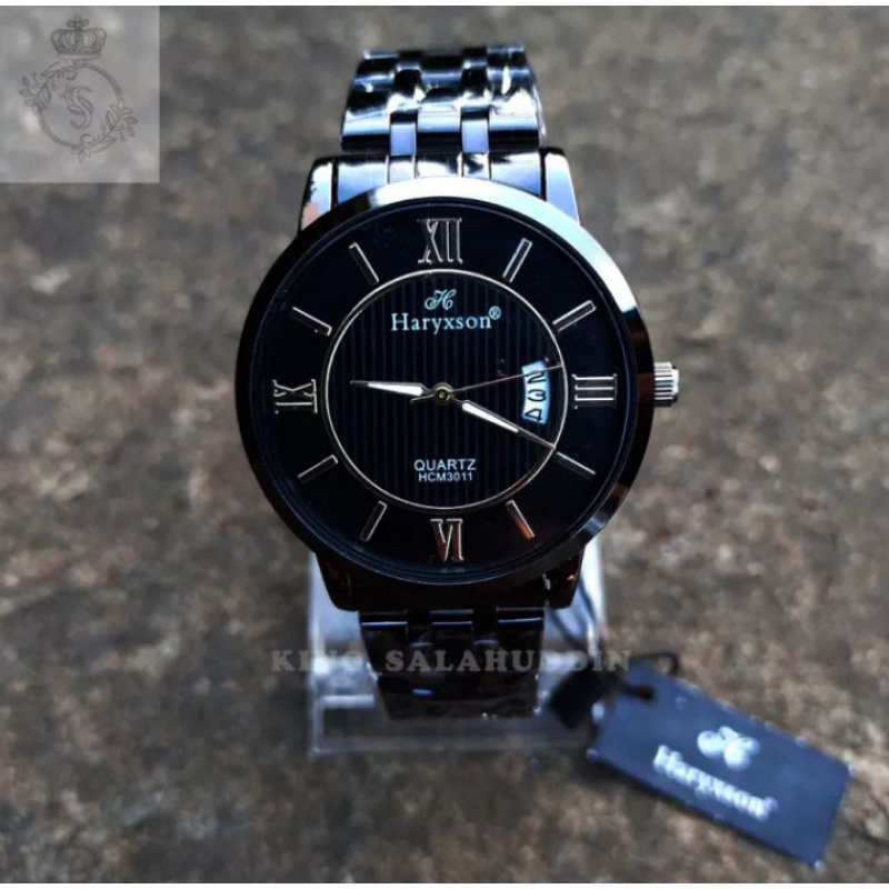 (COD) Jam Tangan Pria HARYXSON Original Rantai Anti Air Keren Murah Design Mewah