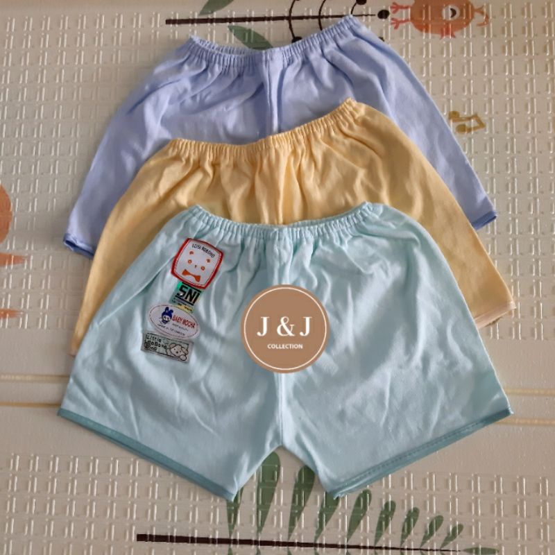 3 pcs celana pendek bayi  baby mocha