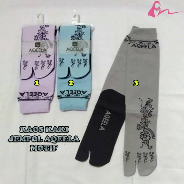 KAOS KAKI AQEELA JEMPOL MOTIF