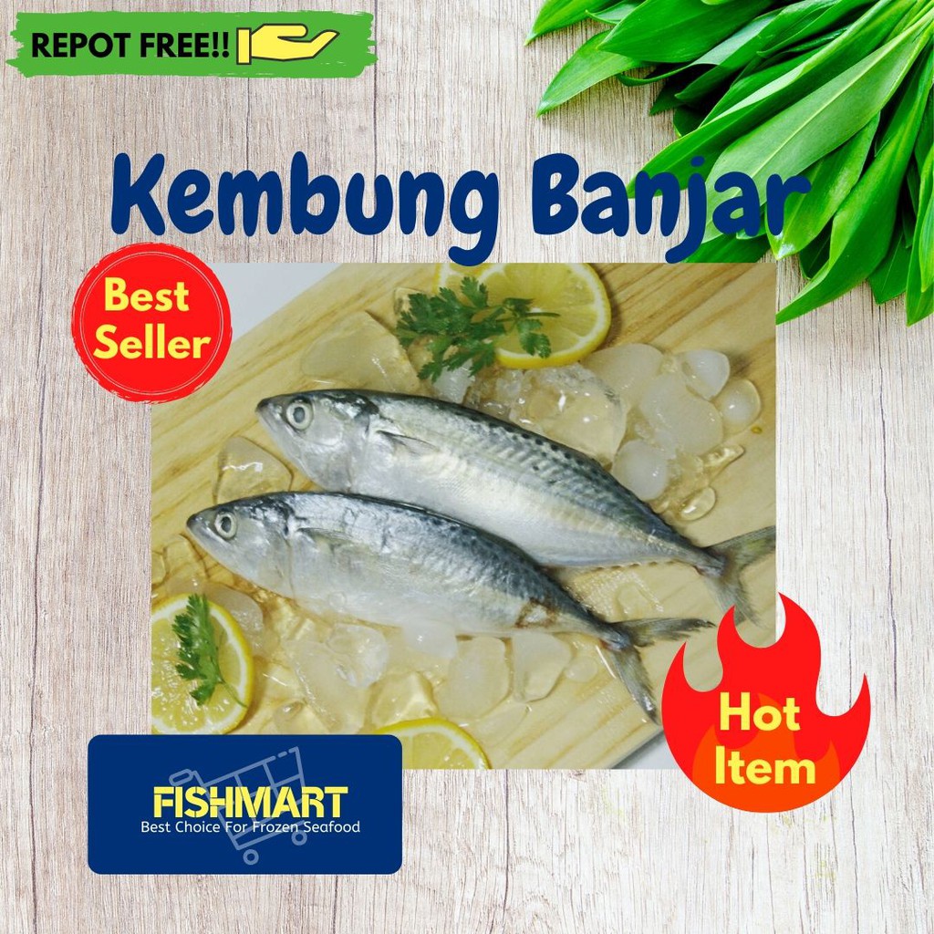 

Ikan kembung Banjar premium SEGAR/BEKU/FROZEN sudah BERSIH 500gr